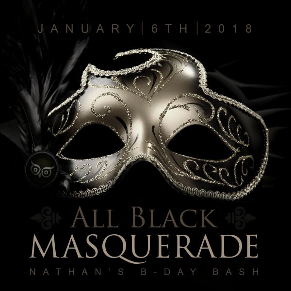 All Black Masquerade Jan 6th, 2018